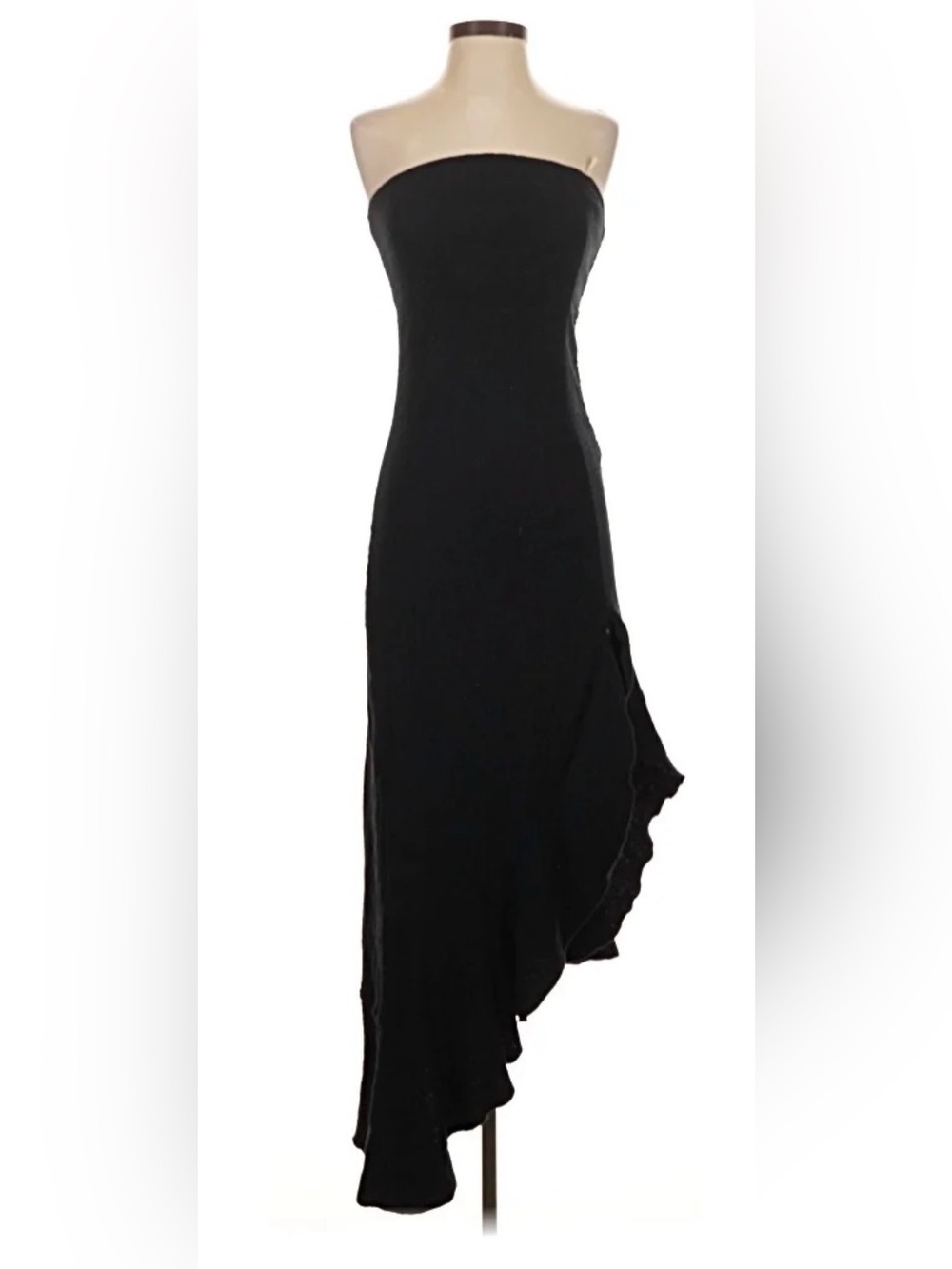 Free People Black Ruffle Dress - Picture 3 of 4